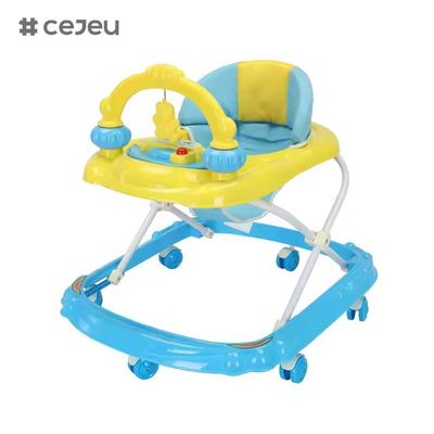 CJ-BLK-613 ألعاب مبيعات ساخنة Baby Walker مع 3 مستويات ارتفاع قابلة للتعديل ودعم مرتفع للراحة والدعم