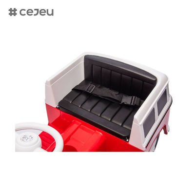 CJ-XB-1128 2025 معرف رخصة جديدة. حافلة صغيرة ID.Buzz سيارة كهربائية لعبة ركوب للأطفال مرخصة فولكس فاجن VW حافلة كهربائية لعبة سيارة للأطفال من عمر 2-4 سنوات