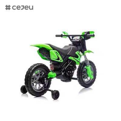 CJ-XB-8015 12V بطارية تعمل بالبطارية الدراجة النارية الكهربائية القذارة سيارة للأطفال 3-8 سنة مع عجلات التدريب القرن والبدء الصوت معتمدة EN71