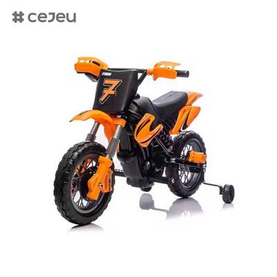 CJ-XB-8015 12V بطارية تعمل بالبطارية الدراجة النارية الكهربائية القذارة سيارة للأطفال 3-8 سنة مع عجلات التدريب القرن والبدء الصوت معتمدة EN71