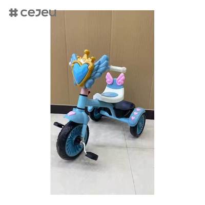 CJ-QK-703 دراجة ثلاثية العجلات بلاستيكية للأطفال الصغار للمشي في رياض الأطفال من سن 2 إلى 4 سنوات