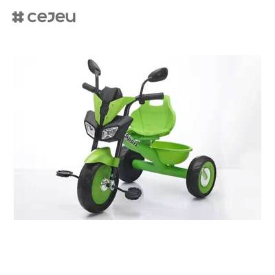 CJ-BMQ-6288 دراجة ثلاثية العجلات بدواسات للأطفال بتصميم أمامي أنيق مزودة بموسيقى وأضواء موديل جديد دراجة ثلاثية العجلات للأطفال