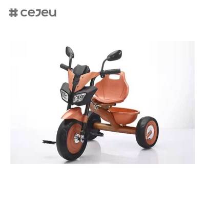 CJ-BMQ-6288 دراجة ثلاثية العجلات بدواسات للأطفال بتصميم أمامي أنيق مزودة بموسيقى وأضواء موديل جديد دراجة ثلاثية العجلات للأطفال