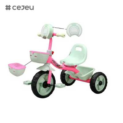 CJ-HLZ-791 دراجة ثلاثية العجلات بدواسات للأطفال بتصميم أمامي أنيق مزودة بموسيقى وأضواء موديل جديد دراجة ثلاثية العجلات للأطفال