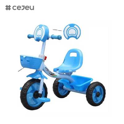 CJ-HLZ-791 دراجة ثلاثية العجلات بدواسات للأطفال بتصميم أمامي أنيق مزودة بموسيقى وأضواء موديل جديد دراجة ثلاثية العجلات للأطفال