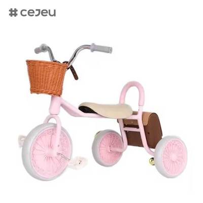 CJ-BY-02 دراجة ثلاثية العجلات للأطفال دراجة ثلاثية العجلات للأطفال عربة أطفال دواسة مضادة للانقلاب مع دواسة اهتزازية