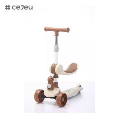 CJ-YCJ-LKB-801 4 في 1 دراجات ثلاثية للأطفال الدراجات المركبات لل 1-4 دفع ركوب الزلاجة على لعبة توازن الدراجة الطفل الكابتن
