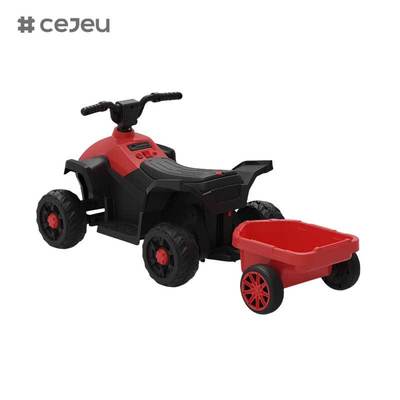 CJ-BEJ-3199 جديد 6 عجلات كهربائية رباعية الدراجة أطفال بطارية تعمل بالبلاستيك ركوب على المركبة واحد القيادة الشاطئ خارج الطريق سيارة لعبة