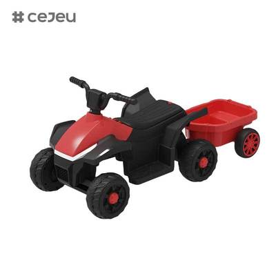 CJ-BEJ-3199 جديد 6 عجلات كهربائية رباعية الدراجة أطفال بطارية تعمل بالبلاستيك ركوب على المركبة واحد القيادة الشاطئ خارج الطريق سيارة لعبة