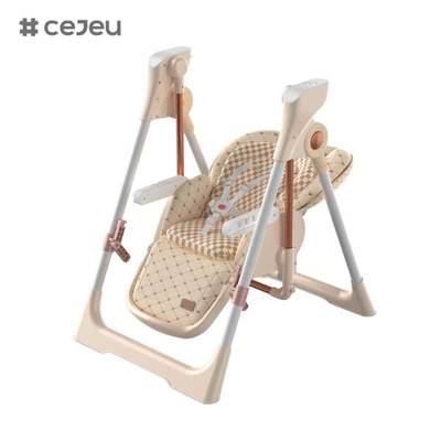 CJ-YY-018 المورد المهني الكهربائية 2 في 1 الكرسي المرن العالي متعدد الوظائف المثابرة المرنة كرسي طعام للأطفال
