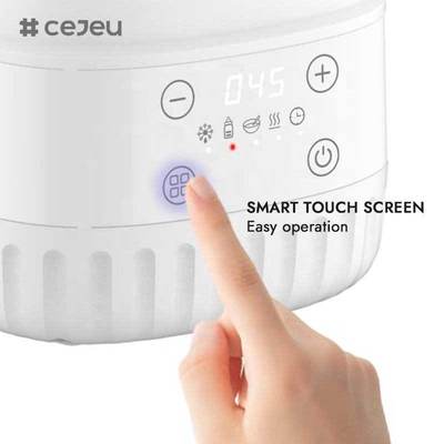 CJ-FHC-BN- 231002 8- الوظيفة الذكية الكهربائية الرقمية المحمولة حرارة حليب الثدي حليب الطفل الصيغة المساعد مسحوق الزجاجة معقمة للرعاية حديثي الولادة