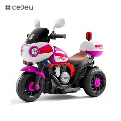 CJ-NT-966 عمر 3-7 الأطفال بطارية تعمل بالبطارية ثلاثية الدراجات الكهربائية الدراجة النارية لعبة بلاستيكية للأولاد والفتيات
