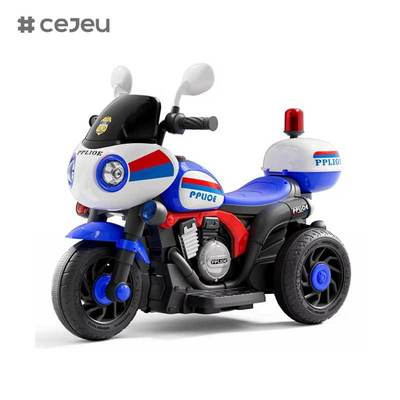 CJ-NT-966 عمر 3-7 الأطفال بطارية تعمل بالبطارية ثلاثية الدراجات الكهربائية الدراجة النارية لعبة بلاستيكية للأولاد والفتيات