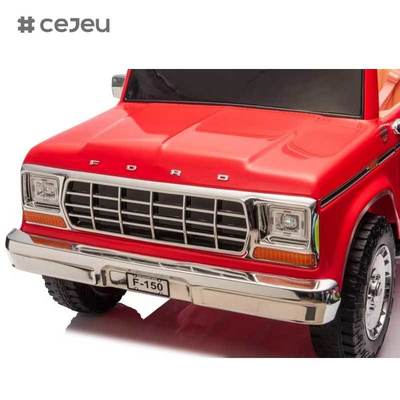 CJ-S323 F150 2025 أحدث سيارة ركوب فورد F150 بجهد 24 فولت، سيارة حقيقية ذات مقعدين مرخصة من مادة البلاستيك للأطفال من سن 2 إلى 4 سنوات