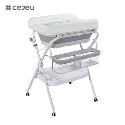 CJ-QC6605-1 طاولة رعاية ثلاثية في واحد كل شيء في واحد لرعاية الأطفال حديثي الولادة حمام غسيل للمحمول الحفاضات منتجات حمام الأطفال بالجملة