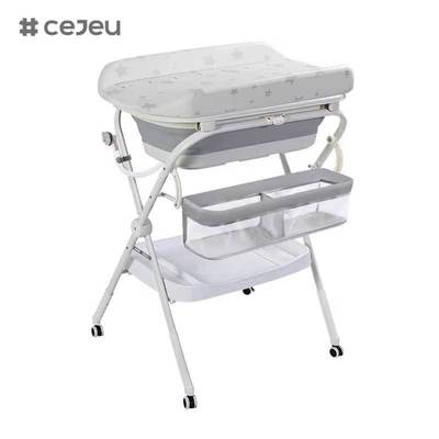 CJ-QC6605-1 طاولة رعاية ثلاثية في واحد كل شيء في واحد لرعاية الأطفال حديثي الولادة حمام غسيل للمحمول الحفاضات منتجات حمام الأطفال بالجملة