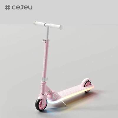 CJ-ADD-R1 قابلة للطي خفيفة الوزن ذو عجلتين من سبيكة الألومنيوم دراجة دراجية للأطفال ارتفاع مقعد قابل للتعديل الفرامل الخلفي 50 كجم الحمل الأقصى 5+ سنوات عجلات PU