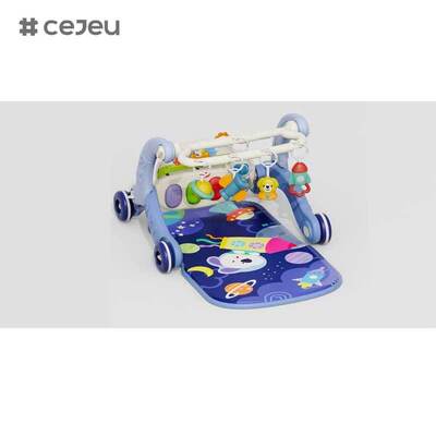 CJ-ABY-368-158G SeaMind 2-في-1 متعددة الوظائف المشي اللياقة البدنية الإطار الموسيقى الدواسة بيانو لعبة للأطفال الرضع