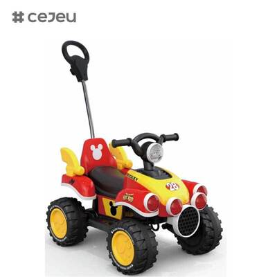 CJ-FLBB-712 2 إلى 4 سنوات طفل طفل ركوب على دفع الدواسة سيارة مع البطارية المنزلية موسيقى تعمل بالطاقة للأطفال