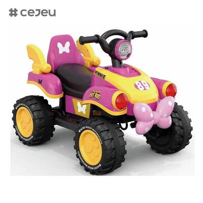 CJ-FLBB-712 2 إلى 4 سنوات طفل طفل ركوب على دفع الدواسة سيارة مع البطارية المنزلية موسيقى تعمل بالطاقة للأطفال