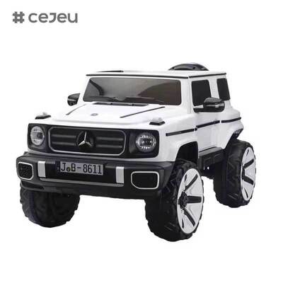 CJ-JB-8611 سوبر 2 مقاعد أطفال ركوب على سيارات للجنسين 12 فولت ركوب كهربائي على سيارة قابلة للشحن سيارة أطفال مرسيدس
