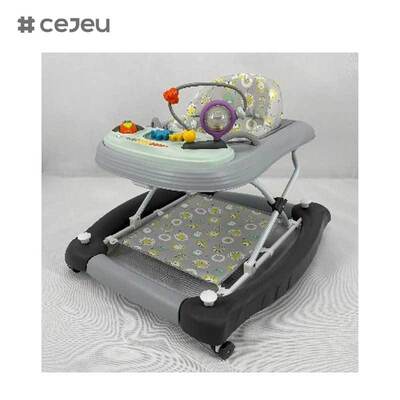 CJ-BST-9308 (WALKER + ROCKER + PUSH) ، ووكر وروكر 2-في-1: ركوب الموسيقى المتوهجة مع رفع 3 مستويات وقاعدة الاحتفاظ الآمنة