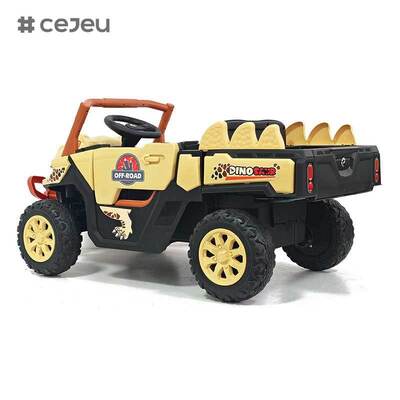 سيارة كهربائية للأطفال CJ-JDY-GTS3366 تعمل بالريموت كنترول للأعمار من 2-4 سنوات تعمل بالبطارية 12 فولت MP3 بلاستيك خفيفة الوزن أوضاع لعب متعددة