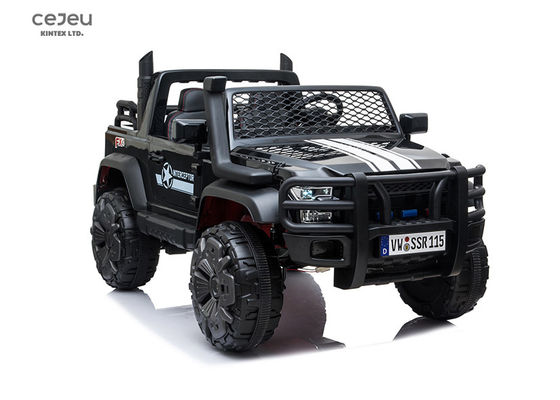 LED Blue Kids Electric UTV Black Mp3 UTV لـ 8 سنوات 2.4G RC
