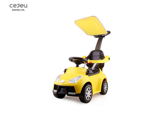 3KM / HR Push Along Toy Car 3C Pink Push على طول تخزين السيارة تحت المقعد